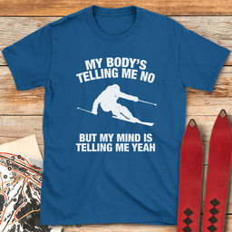 Body Mind Ski T Shirt Gift For Skier