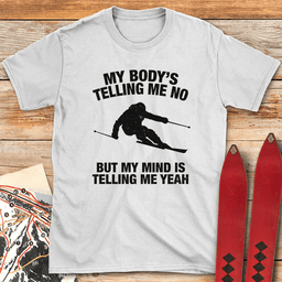 Body Mind Ski T Shirt Gift For Skier