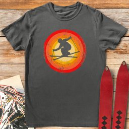 Brilliant Silhouette T Shirt Gift For Skier