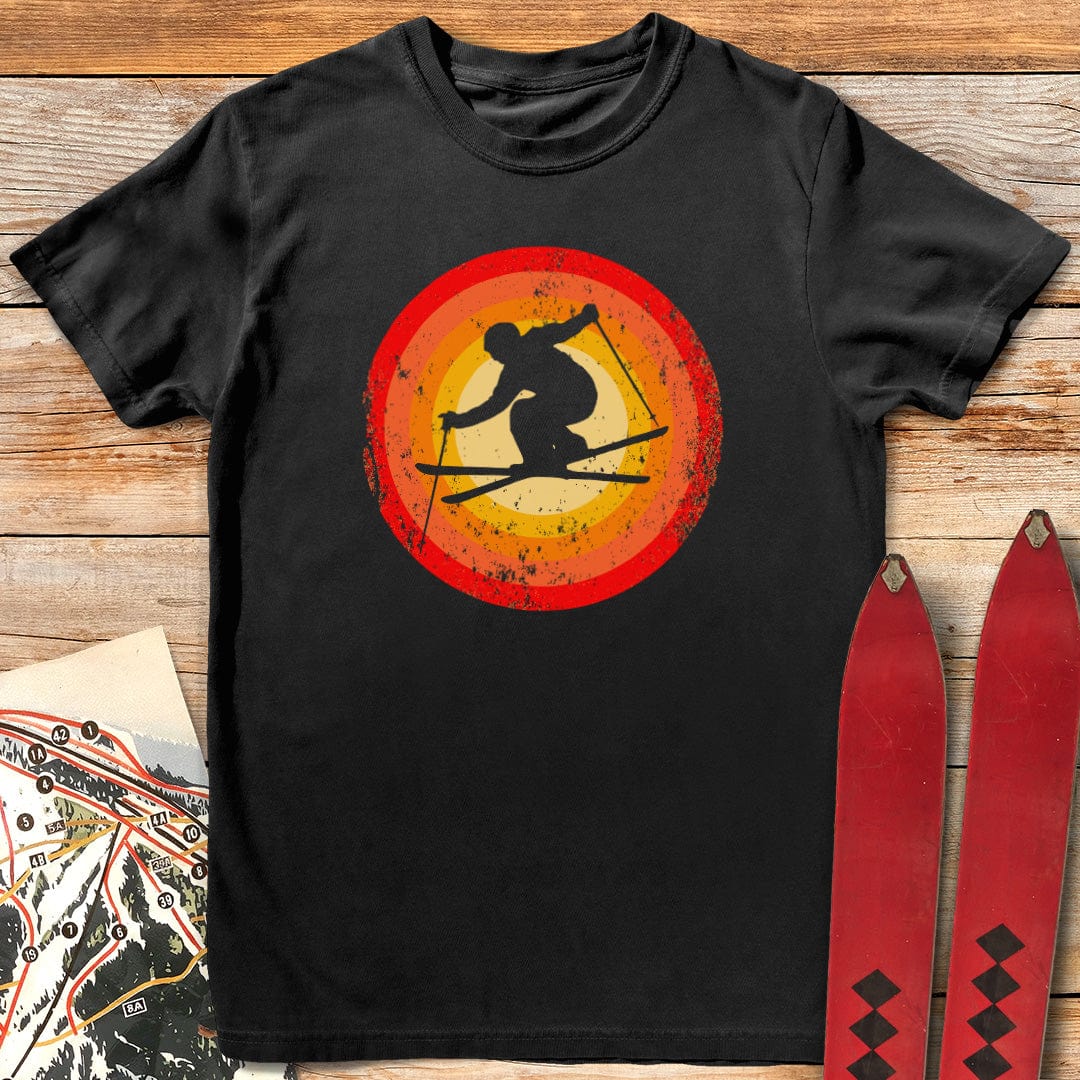 Brilliant Silhouette T Shirt Gift For Skier