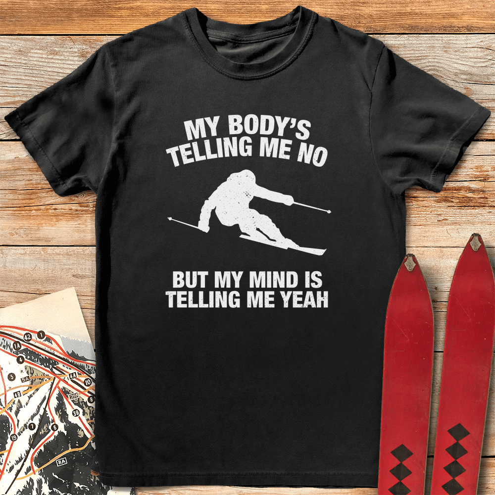 Body Mind Ski T Shirt Gift For Skier