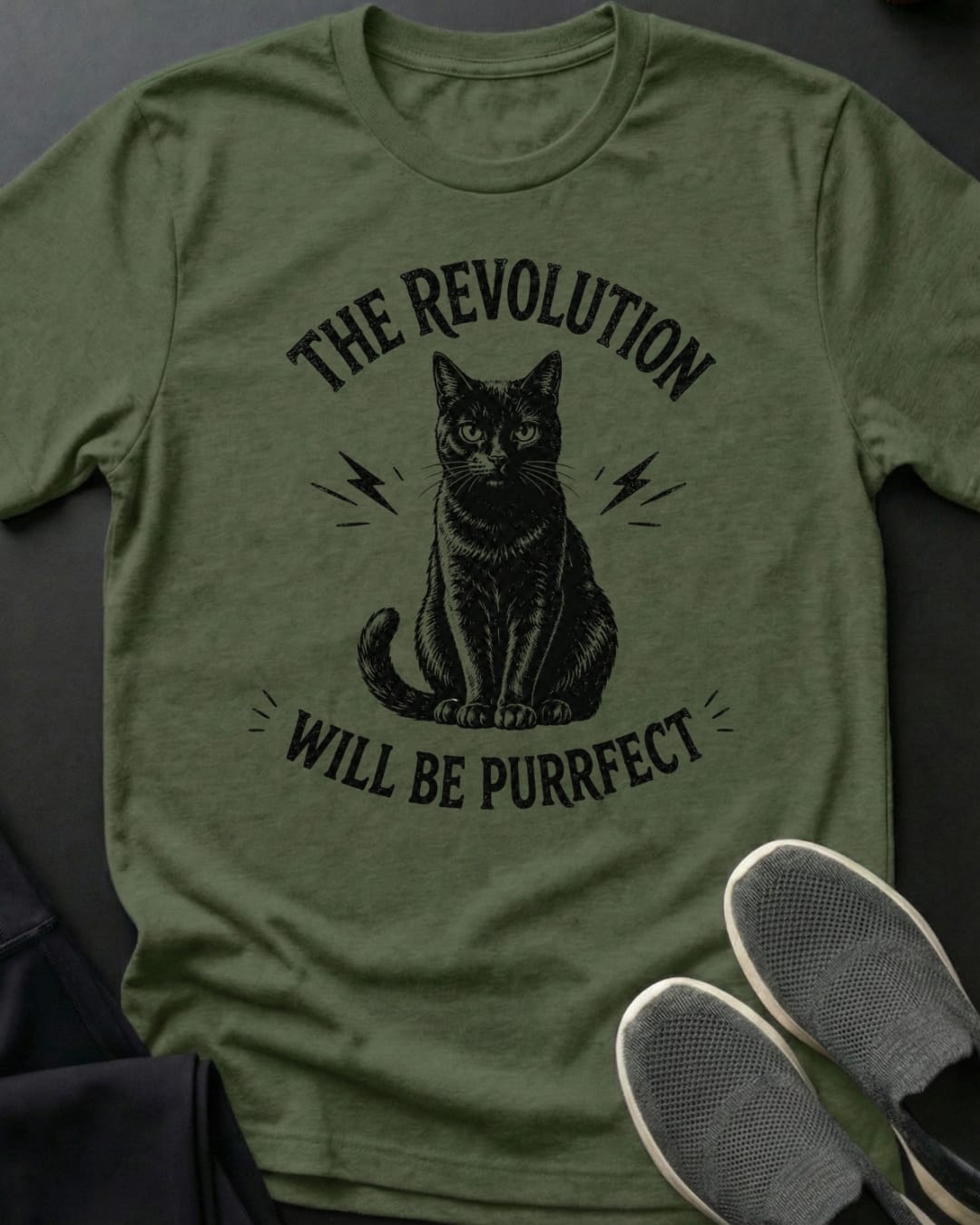 The Revolution Tee Gift For Cat Lover