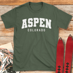 Aspen Colorado T Shirt Gift For Skier