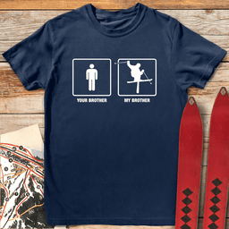 Brother Shreds T Shirt Gift For Skier