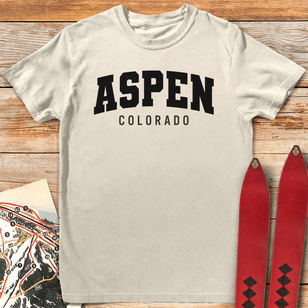 Aspen Colorado T Shirt Gift For Skier