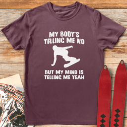 Body Mind Snowboard T Shirt Gift For Snowboarder