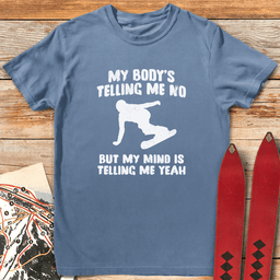 Body Mind Snowboard T Shirt Gift For Snowboarder