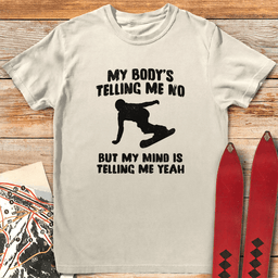 Body Mind Snowboard T Shirt Gift For Snowboarder