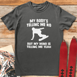 Body Mind Snowboard T Shirt Gift For Snowboarder