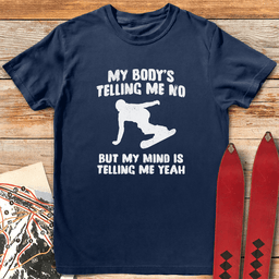 Body Mind Snowboard T Shirt Gift For Snowboarder