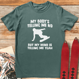 Body Mind Snowboard T Shirt Gift For Snowboarder