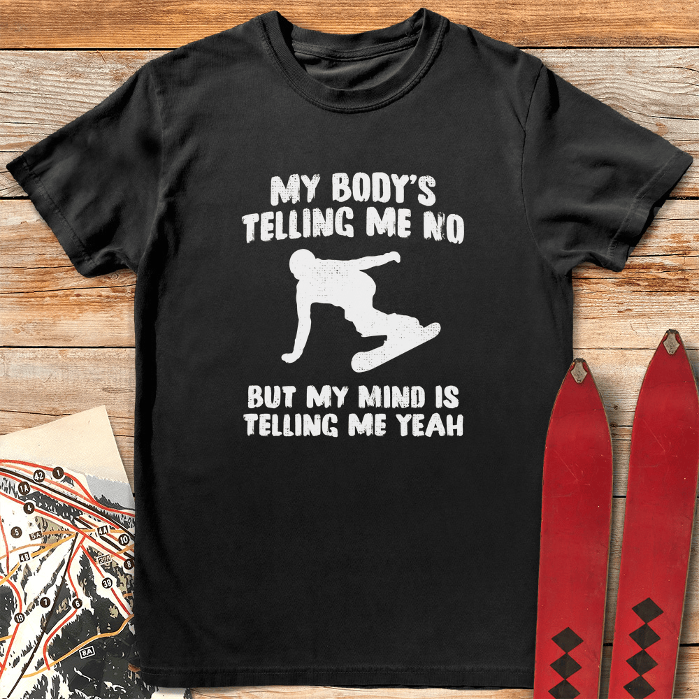 Body Mind Snowboard T Shirt Gift For Snowboarder