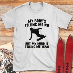 Body Mind Snowboard T Shirt Gift For Snowboarder