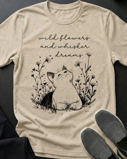 Whisker Dreams Tee Gift For Cat Lover