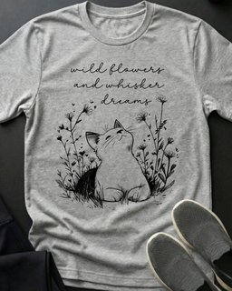 Whisker Dreams Tee Gift For Cat Lover