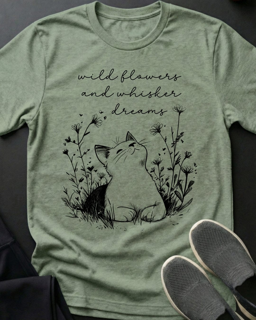 Whisker Dreams Tee Gift For Cat Lover