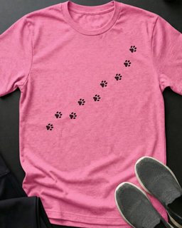 Toe Bean Trail Tee Gift For Cat Lover