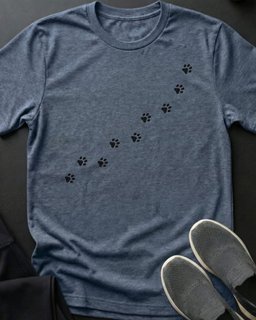 Toe Bean Trail Tee Gift For Cat Lover
