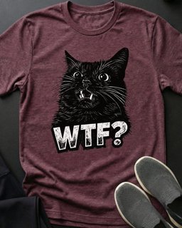 Wtf Tee Gift For Cat Lover