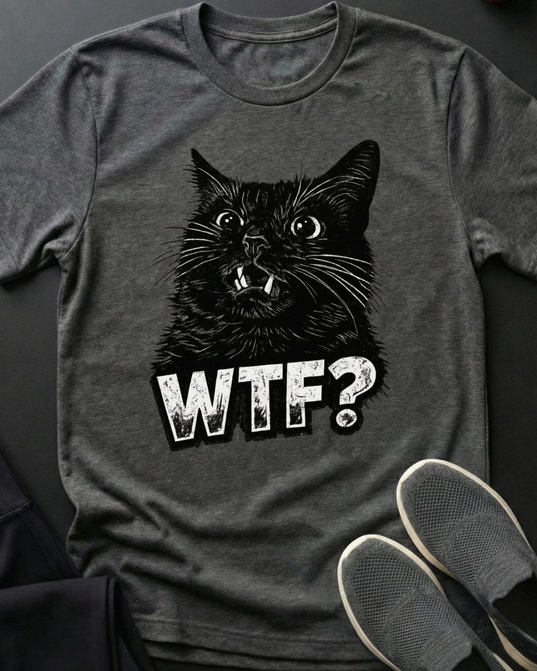 Wtf Tee Gift For Cat Lover