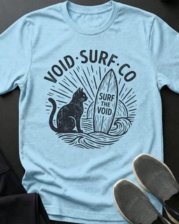 Void Surf Co Tee Gift For Cat Lover