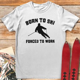 Born To Ski T Shirt Gift For Skier
