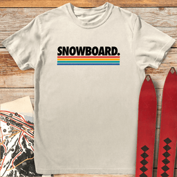 Calssic Snowboard Line T Shirt Gift For Snowboarder