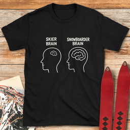 Big Brain Snowboarder T Shirt Gift For Snowboarder