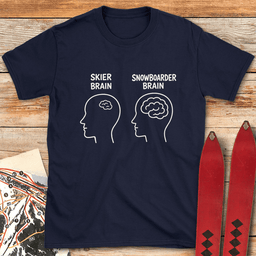 Big Brain Snowboarder T Shirt Gift For Snowboarder