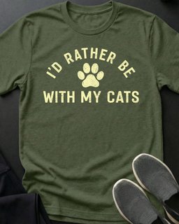 With My Cats Tee Gift For Cat Lover