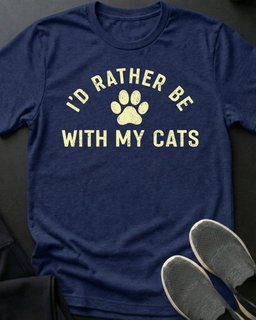 With My Cats Tee Gift For Cat Lover