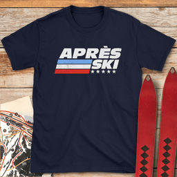 Après Ski Stars T Shirt Gift For Skier