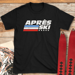 Après Ski Stars T Shirt Gift For Skier
