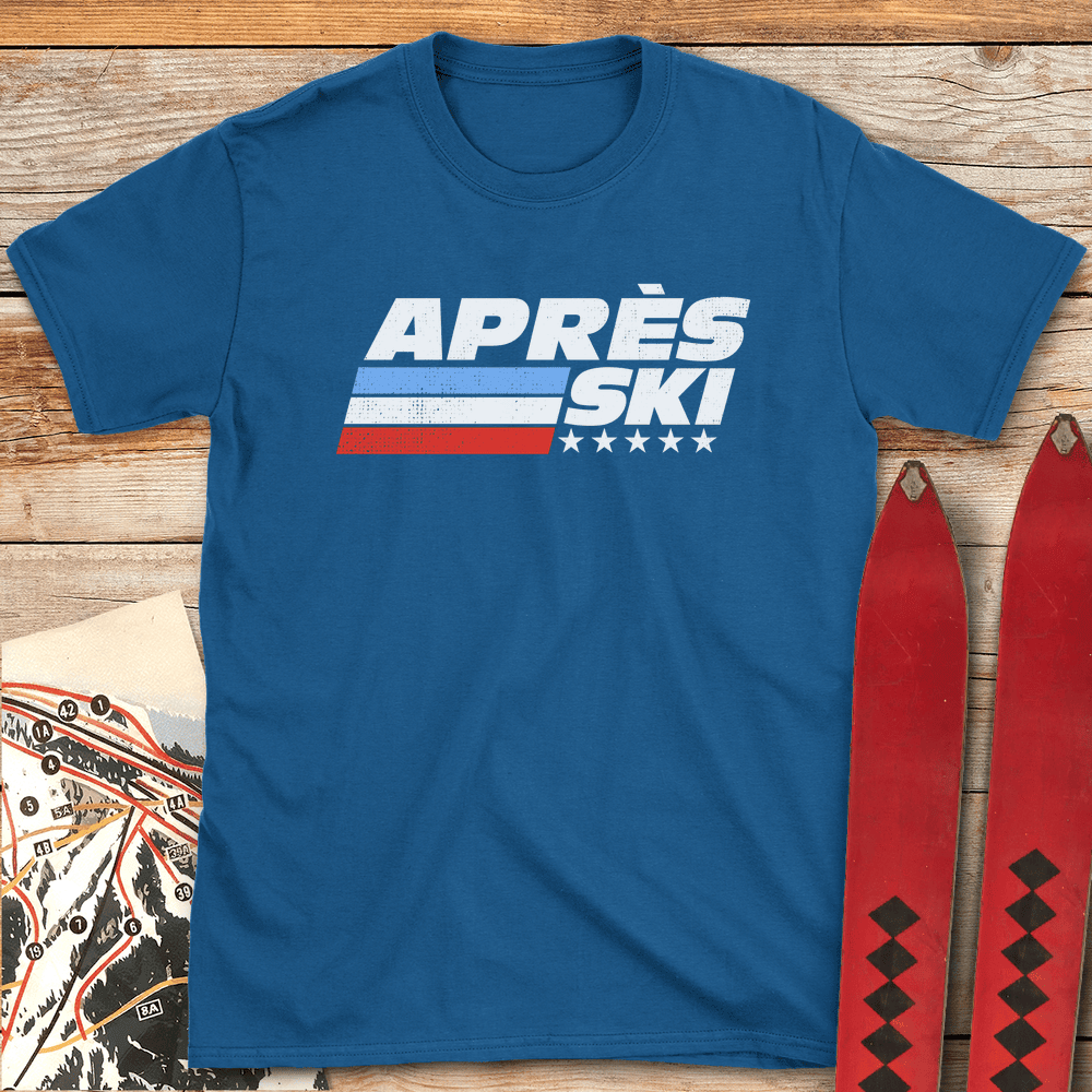 Après Ski Stars T Shirt Gift For Skier