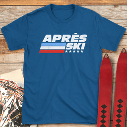 Après Ski Stars T Shirt Gift For Skier