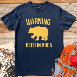 Beer In Area T Shirt Gift For Skier
