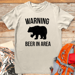 Beer In Area T Shirt Gift For Skier
