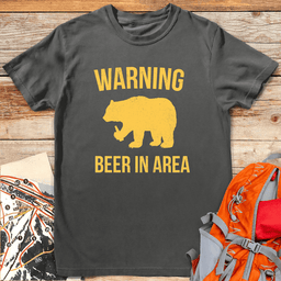 Beer In Area T Shirt Gift For Skier