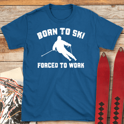 Born To Ski T Shirt Gift For Skier
