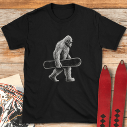 Board Yeti T Shirt Gift For Skier