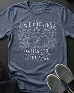 Wildflowers Tee Gift For Cat Lover