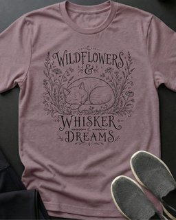 Wildflowers Tee Gift For Cat Lover
