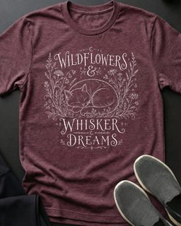 Wildflowers Tee Gift For Cat Lover