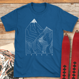 Alpine Freehand T Shirt Gift For Skier
