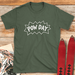 Bang Pow Day T Shirt Gift For Skier