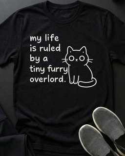 Tiny Overlord Tee Gift For Cat Lover