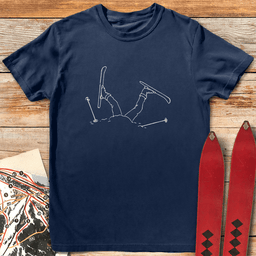 A Bit Stuck T Shirt Gift For Skier