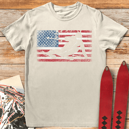 American Carve T Shirt Gift For Skier