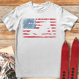 American Carve T Shirt Gift For Skier