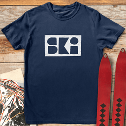 Abstract Ski T Shirt Gift For Skier